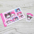 Japan Sanrio Big Sticker Set - Kuromi & My Melody : Heisei Retro Purikura Photo Style - 2