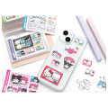 Japan Sanrio Big Sticker Set - Kuromi & My Melody : Heisei Retro Purikura Photo Style - 3