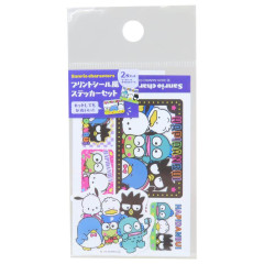 Japan Sanrio Big Sticker Set - Hapidanbui Boys Heisei Retro Purikura Photo Style