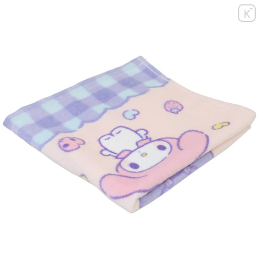 Japan Sanrio Hand Towel - Kuromi & My Melody : Heart Love - 3