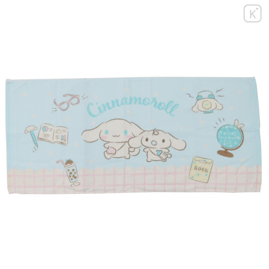 Japan Sanrio Face Towel - Cinnamoroll : Milk Studying - 1