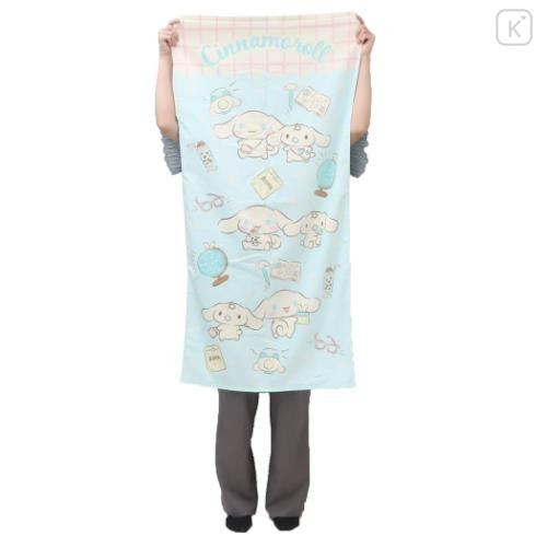 Japan Sanrio Bath Towel - Cinnamoroll : Milk Studying - 4