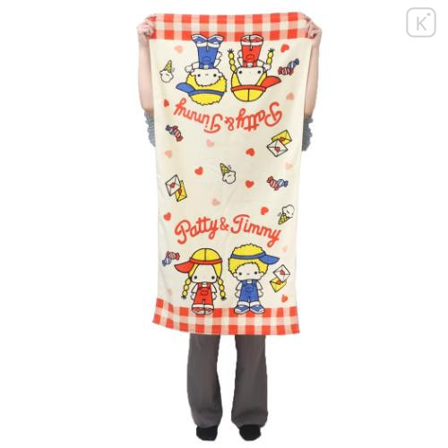 Japan Sanrio Bath Towel - Patty & Timmy Love Heart - 4