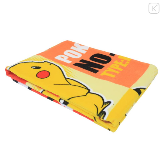 Japan Pokemon Bath Towel - Pikachu No. 025 Orange Yellow - 3