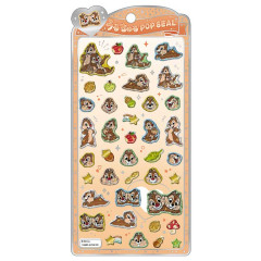 Japan Disney Pop Seal Hologram 3D Sticker - Chip & Dale