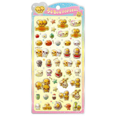 Japan Natto-chan Pop Seal Hologram 3D Sticker - Heisei Retro
