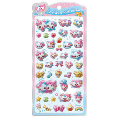 Japan Magical Mew-chan Pop Seal Hologram 3D Sticker - Heisei Retro