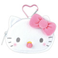 Japan Sanrio Mini Plush Pouch with Carabiner - Hello Kitty : Baby - 1
