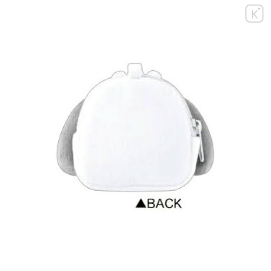 Japan Sanrio Mini Plush Pouch with Carabiner - Pochacco : Baby - 2