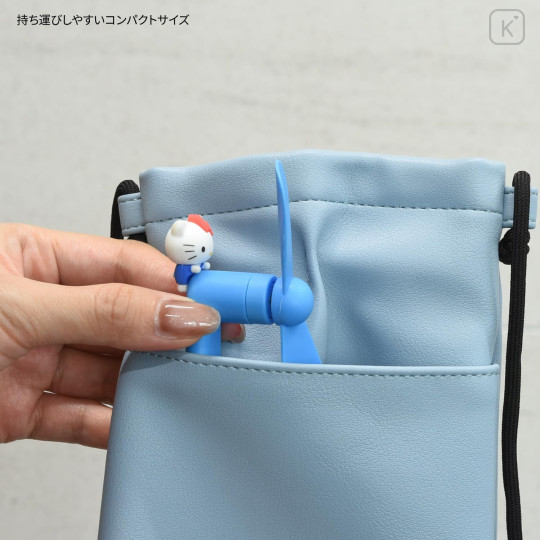 Japan Sanrio Lightning Mini Cool Fan - Hello Kitty - 6