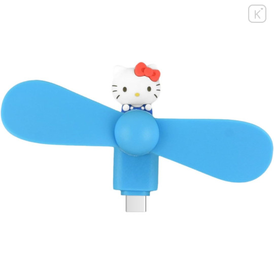 Japan Sanrio USB Type-C Mini Cool Fan - Hello Kitty - 1