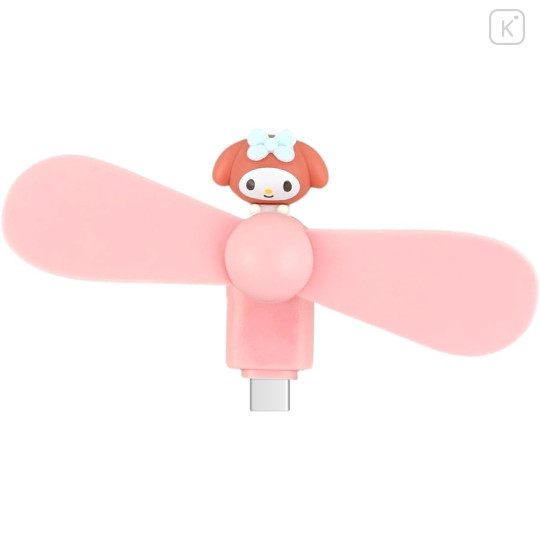 Japan Sanrio USB Type-C Mini Cool Fan - My Melody - 1