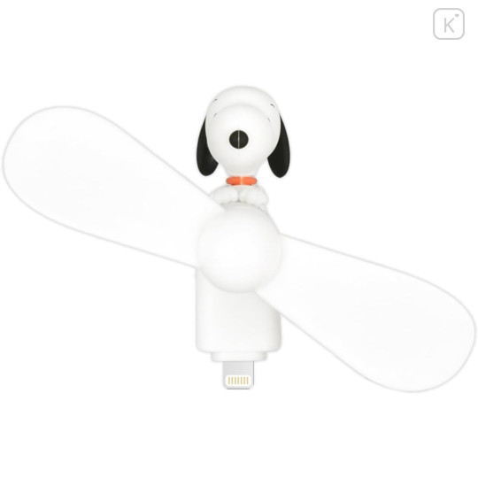 Japan Peanuts Lightning Mini Cool Fan - Snoopy - 1