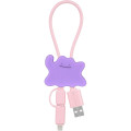 Japan Pokemon Multi Charging Cable with Mascot Cover - Ditto - 1