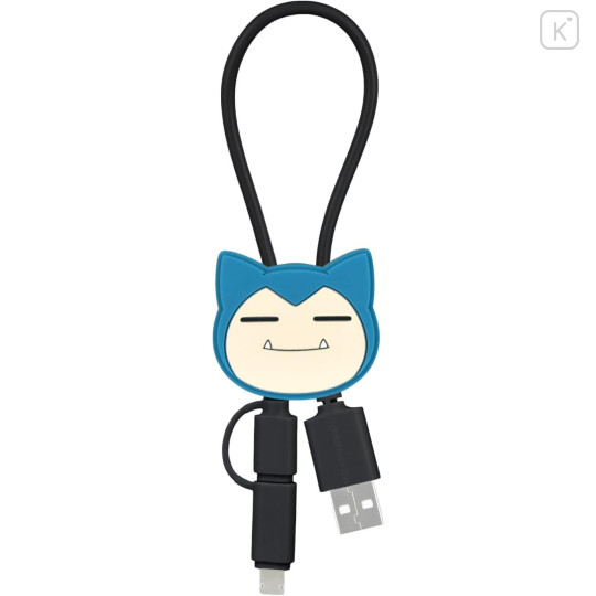 Japan Pokemon Multi Charging Cable with Mascot Cover - Snorlax - 1