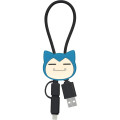 Japan Pokemon Multi Charging Cable with Mascot Cover - Snorlax - 1