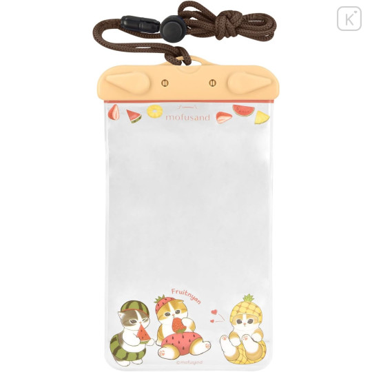 Japan Mofusand Waterproof Pouch - Fruit Meow - 1