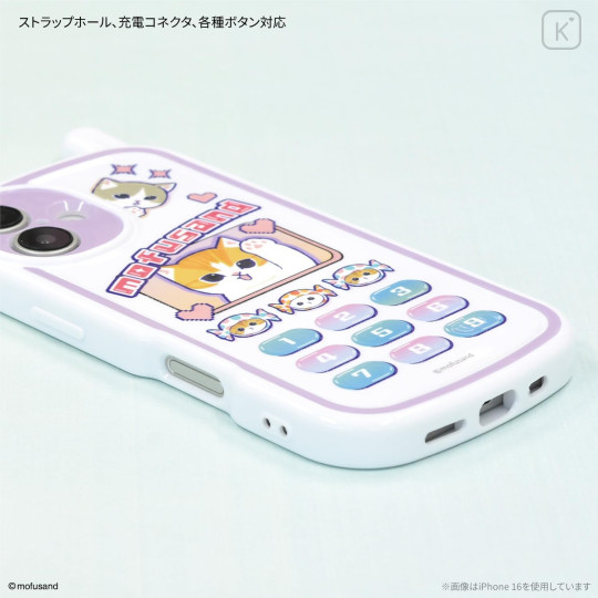 Japan Mofusand iPhone16 Pro Soft Case - Retro Cat - 3
