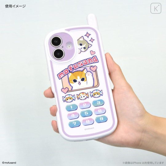 Japan Mofusand iPhone16 Pro Soft Case - Retro Cat - 6