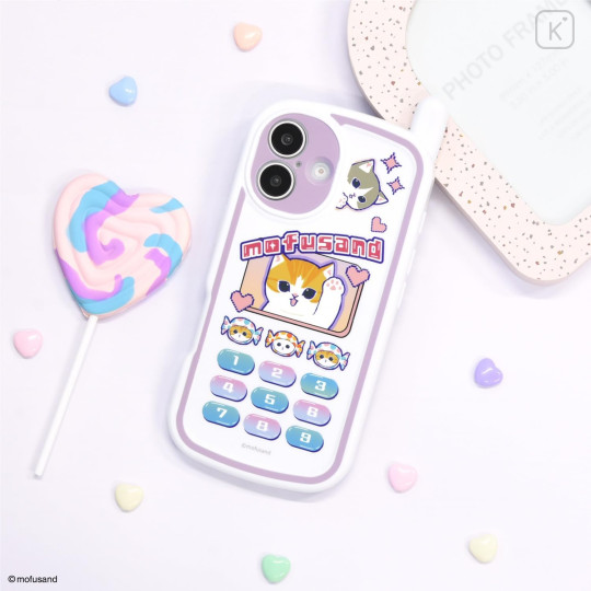 Japan Mofusand iPhone16 Soft Case - Retro Cat - 7