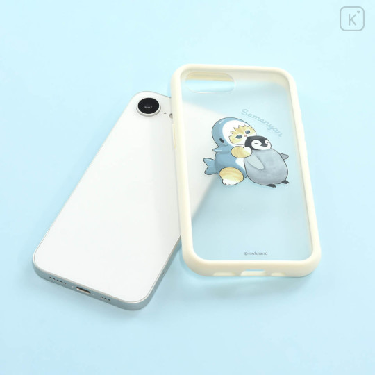 Japan Mofusand IIIIfit Plump Frame iPhone16e Case - Ivory - 3