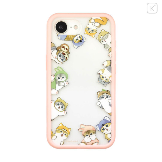 Japan Mofusand IIIIfit Plump Frame iPhone16e Case - Pink - 1