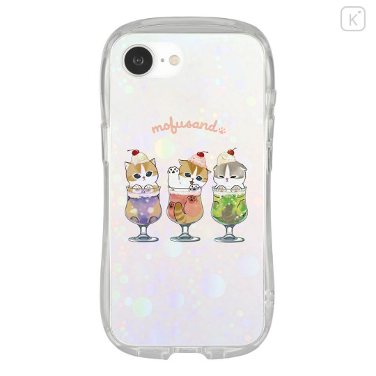 Japan Mofusand Crystal Clear iPhone16e Case - Cream Soda Meow - 1