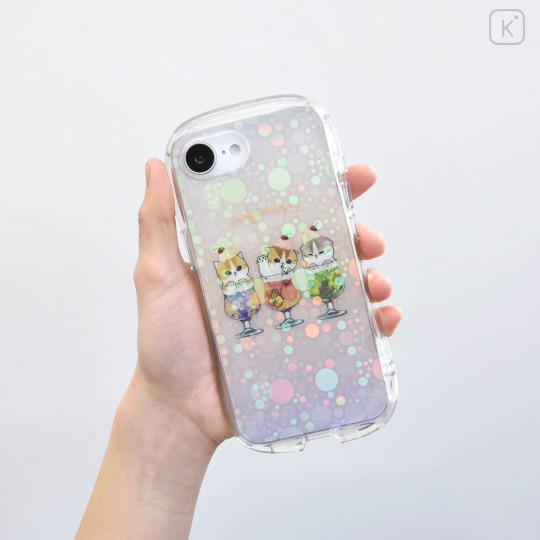 Japan Mofusand Crystal Clear iPhone16e Case - Cream Soda Meow - 2
