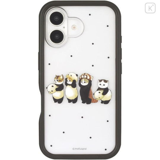 Japan Mofusand Plump Frame iPhone16 Case - Black - 1