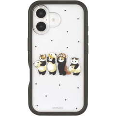 Japan Mofusand Plump Frame iPhone16 Case - Black