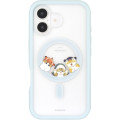 Japan Mofusand Plump Frame iPhone 16 Case with MagSafe - Cat Sea Creature Blue - 1