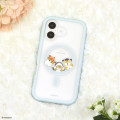 Japan Mofusand Plump Frame iPhone 16 Case with MagSafe - Cat Sea Creature Blue - 7