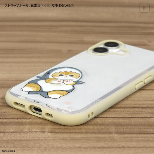Japan Mofusand IIIIfit Clear iPhone16 Case - Ivory - 3