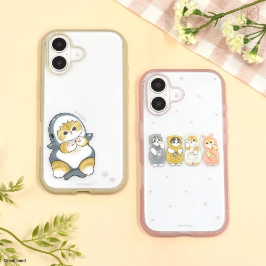 Japan Mofusand IIIIfit Clear iPhone16 Case - Ivory - 5