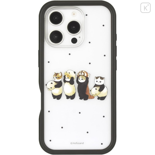 Japan Mofusand Plump Frame iPhone16 Pro Case - Black - 1