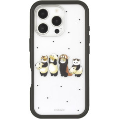 Japan Mofusand Plump Frame iPhone16 Pro Case - Black