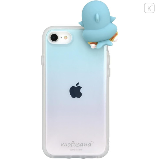 Japan Mofusand Frame IIIIfit Clear iPhone SE3 / SE2 / 8 / 7 / 6s / 6 Case - Shark Meow - 1