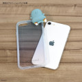 Japan Mofusand Frame IIIIfit Clear iPhone SE3 / SE2 / 8 / 7 / 6s / 6 Case - Shark Meow - 3