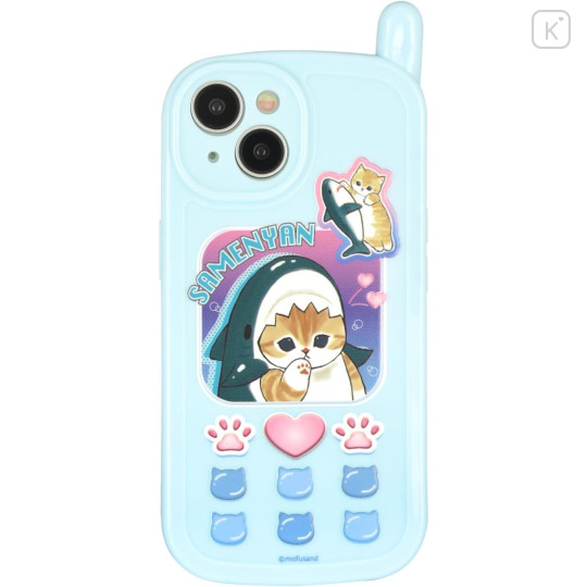 Japan Mofusand iPhone15 / 14 Soft Case - Retro Cat - 1