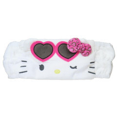 Japan Sanrio Hair Band - Hello Kitty : Heart Sunglasses Wink