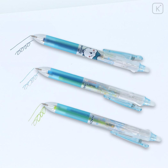 Japan Chiikawa FriXion Ball 3 Slim Color Multi Erasable Gel Pen - Hachiware : Happy Dance - 3