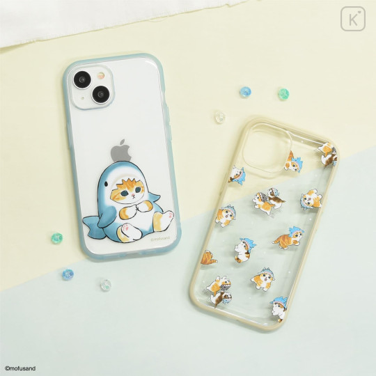Japan Mofusand IIIIfit Clear iPhone15 / 14 / 13 Case - Shark Meow - 4