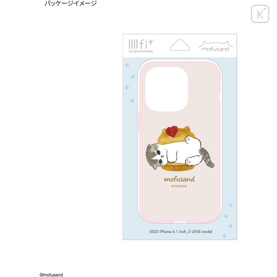 Japan Mofusand IIIIfit iPhone15 Pro Case - Sweets Meow - 5