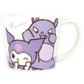 Japan Sanrio Ceramic Mug - Kuromi & Baku Balloon - 1