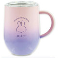 Japan Miffy Stainless Steel Mug with Lid - Miffy : Gradient Pink Purple - 1