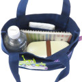 Japan Disney Mini Tote Bag - Toy Story Little Green Men Aliens : Navy - 3