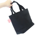 Japan Moomin Mini Tote Bag - Little My : Flower Black - 2