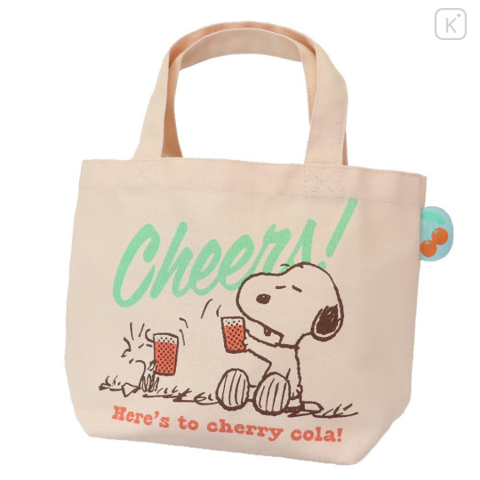 Japan Peanuts Mini Tote Bag - Snoopy & Woodstock : Cheers - 1