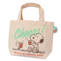 Japan Peanuts Mini Tote Bag - Snoopy & Woodstock : Cheers - 1