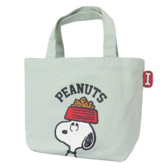 Japan Peanuts Mini Tote Bag - Snoopy : Food Pale Green